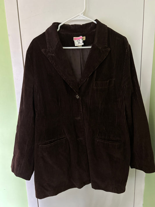 Brown corduroy coat