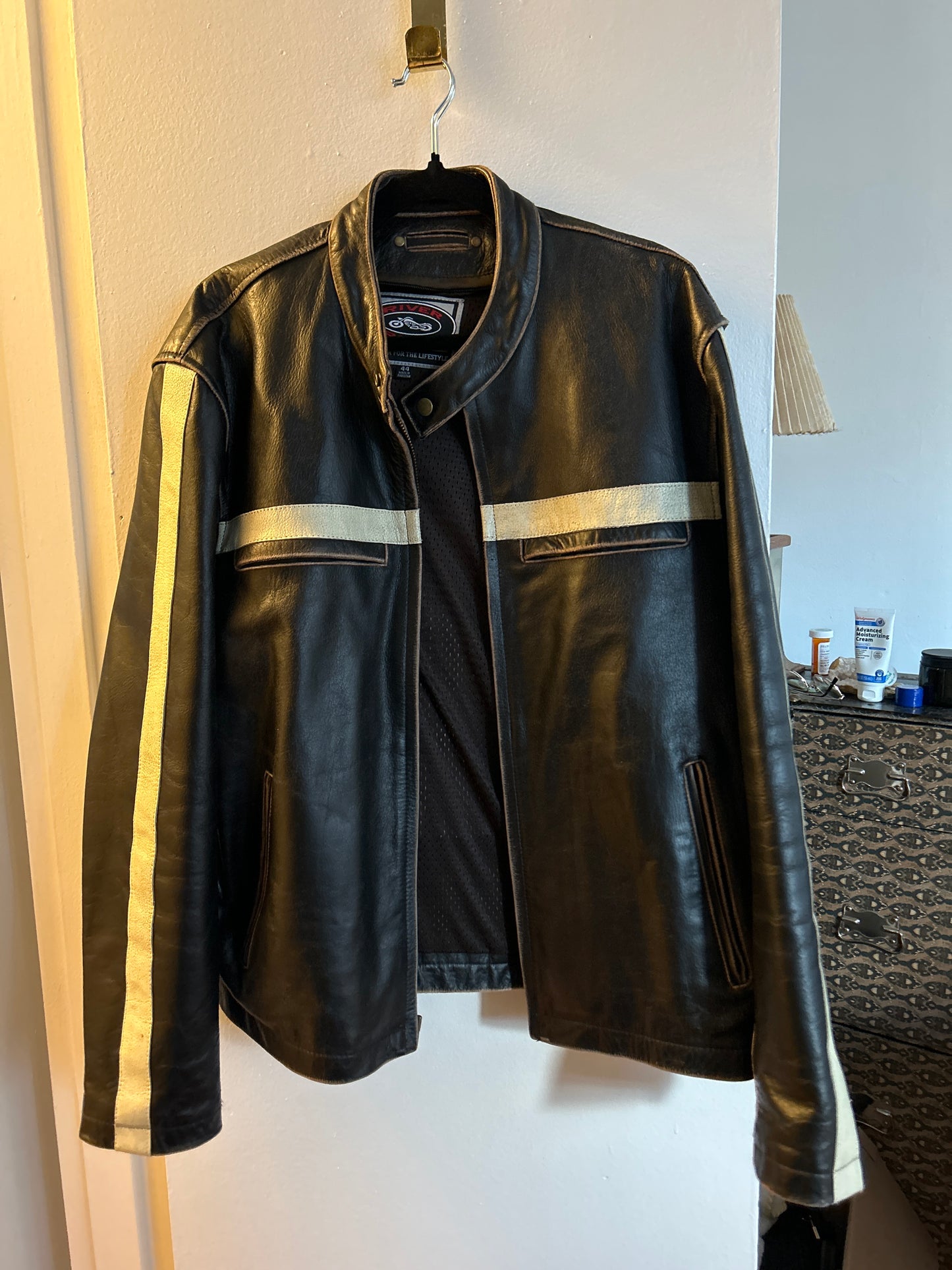 River road leather racer jacket 015044