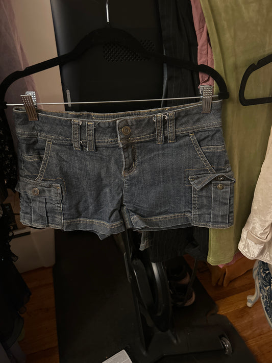 Smart set dark denim short shorts
