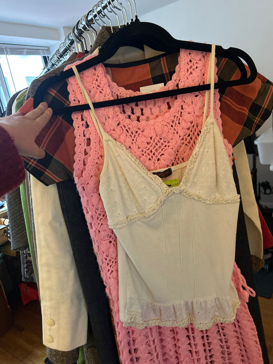 JM 255 orlean ivory tank top