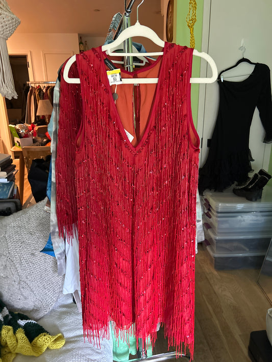 Armani silk beaded dress