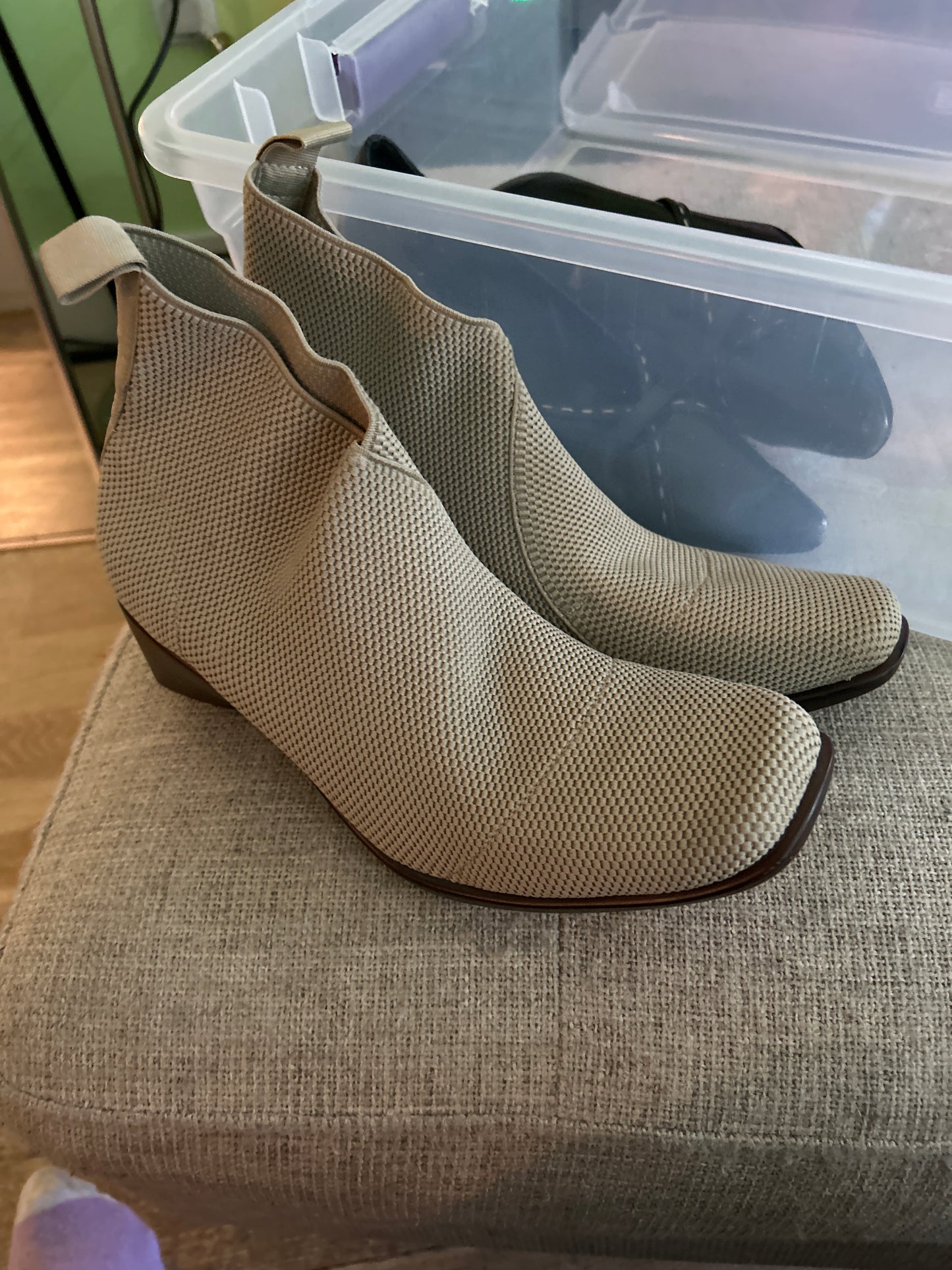 STREET RAT stone Chelsea boots
