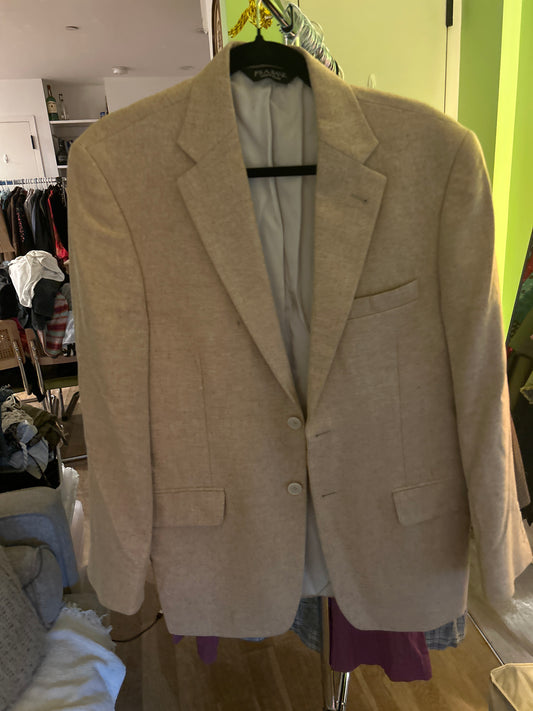 Oversized blazer in wheat