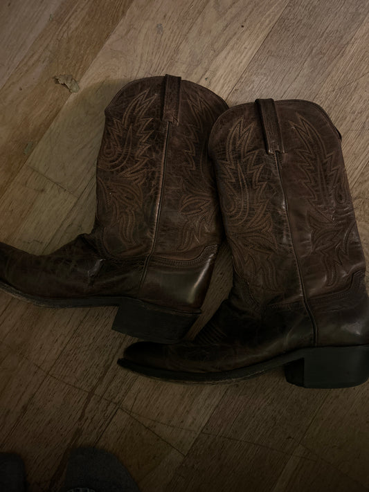 Street Rat brown cowboy boot men's sz 9