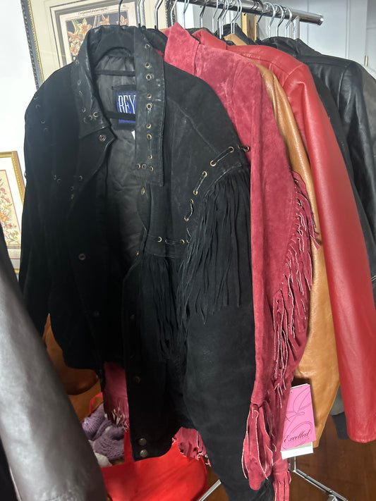 Beyond suede fringe jacket