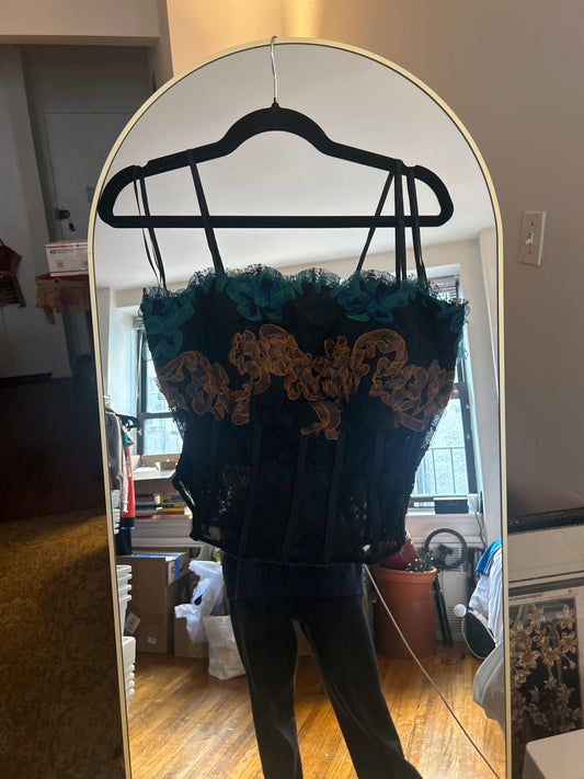 Corset with ribbon