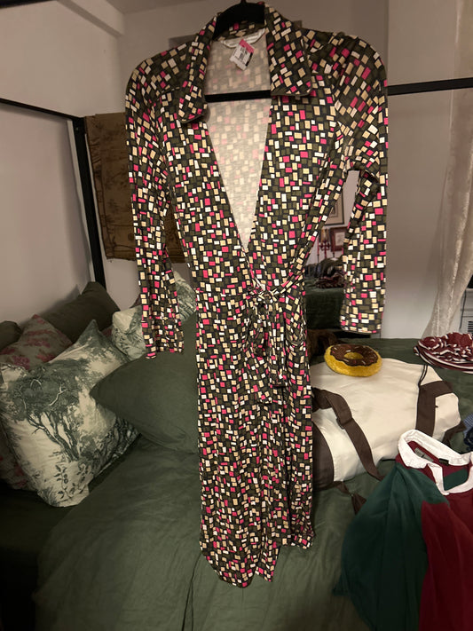 DVF silk wrap dress