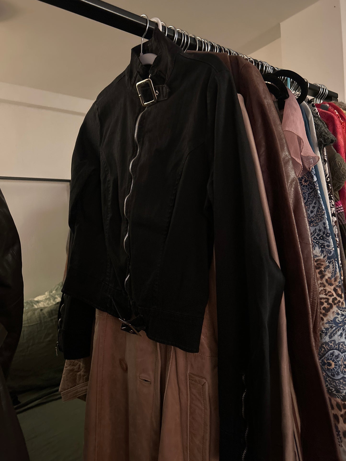 Black buckle jacket