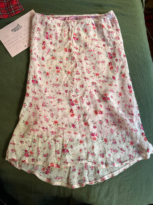 Multiblu pink floral skirt