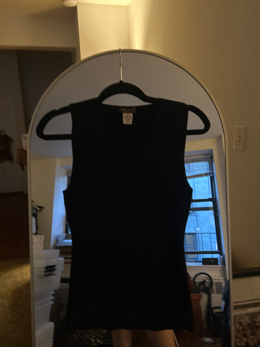 Henri bendel black silk top JM 292