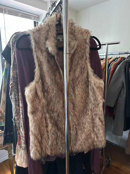 Charlotte Russe faux fur vest