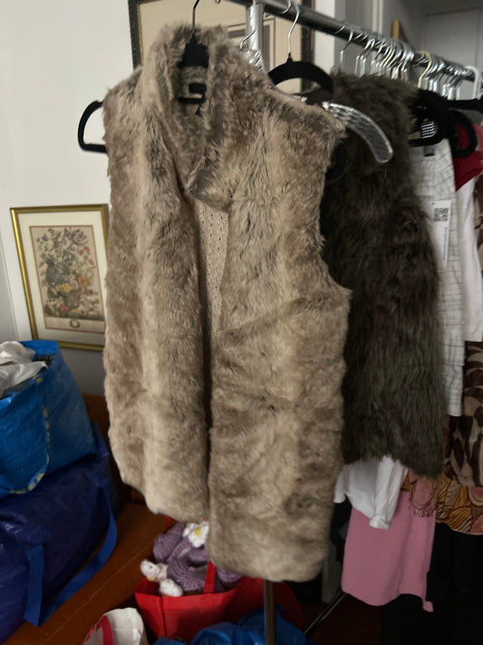 Faux fur vest