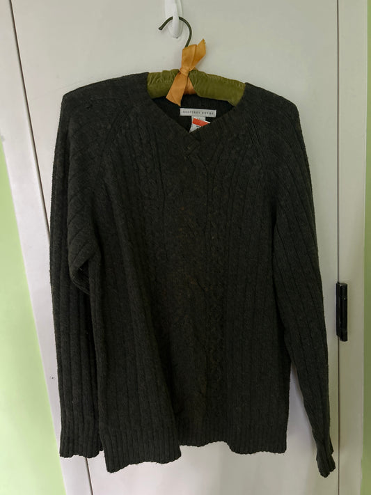 Geoffrey Beene gray sweater
