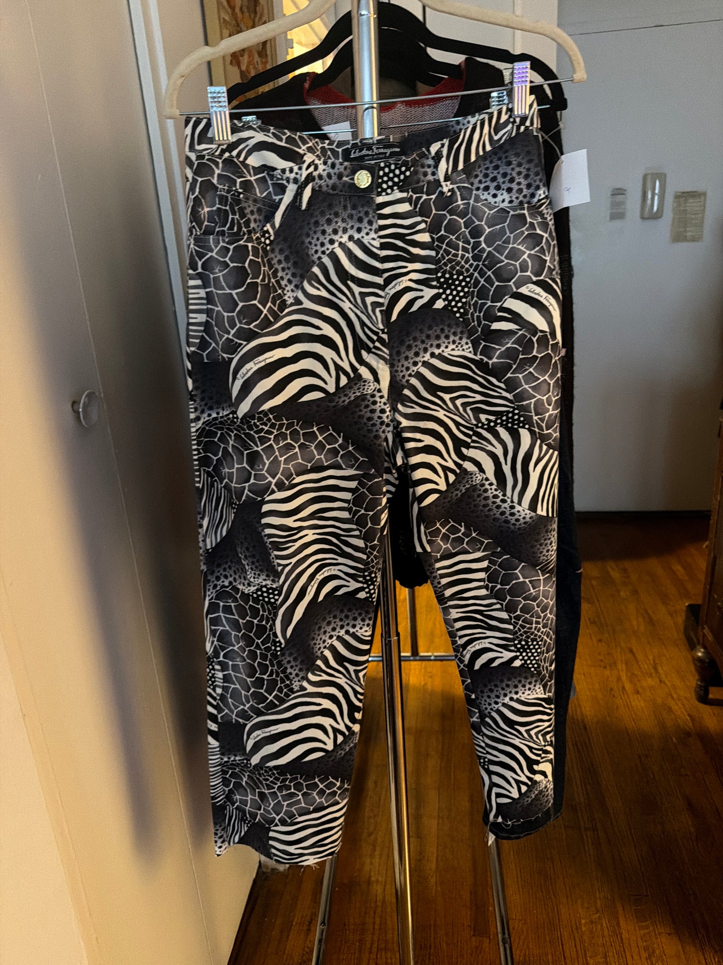 Ferragamo animal print pants