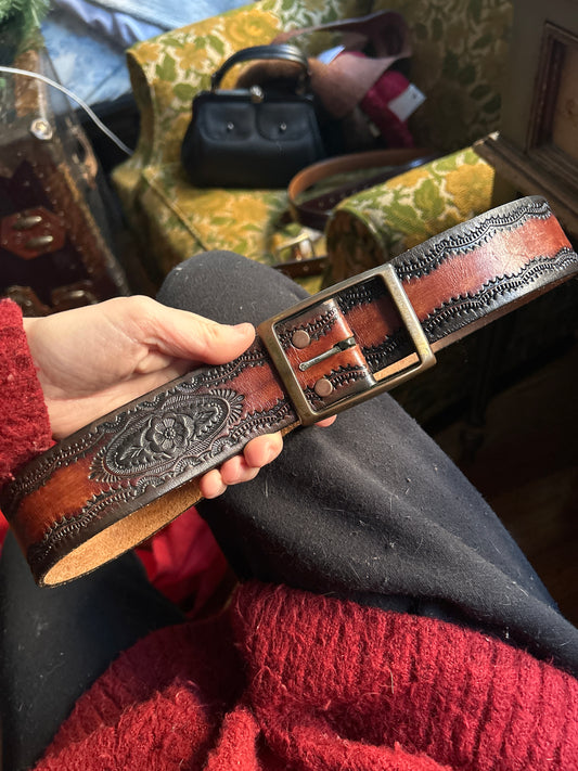 JM brown 70s belt 171