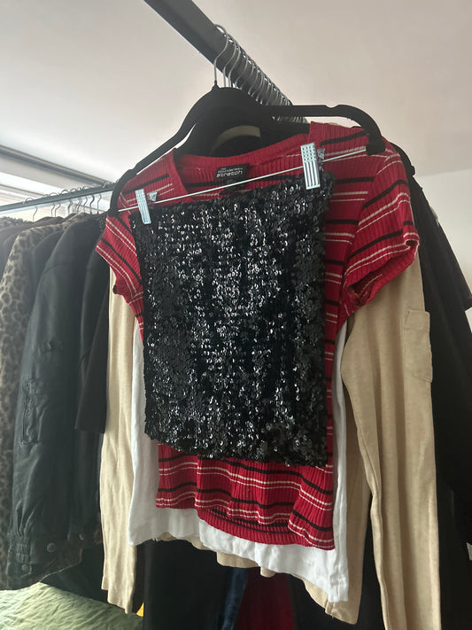 Sequin tube top