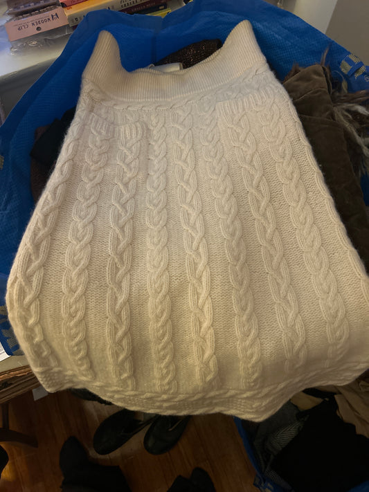 JM DVF cable knit angora skirt 118