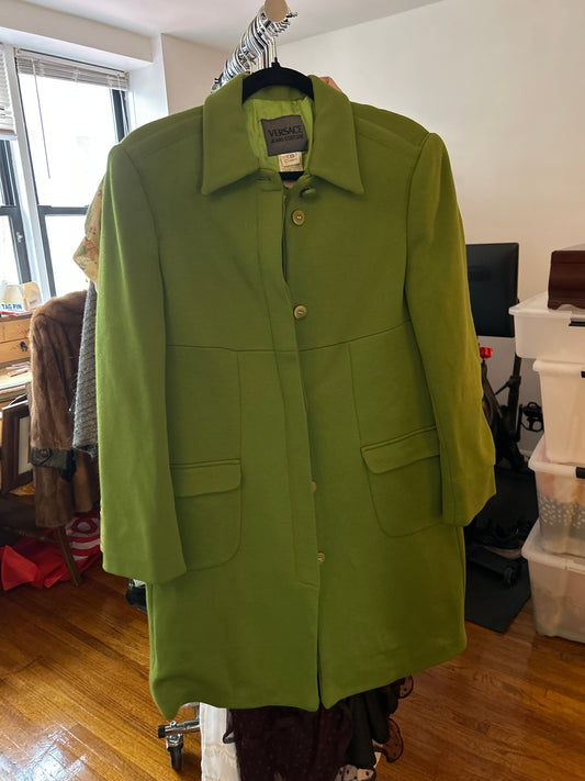 JM 269 green Versace Jeans Couture 90s coat