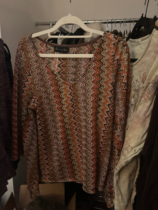 Striped knit missoni style top