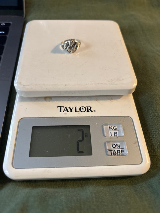 Religious engraved ring 01506M