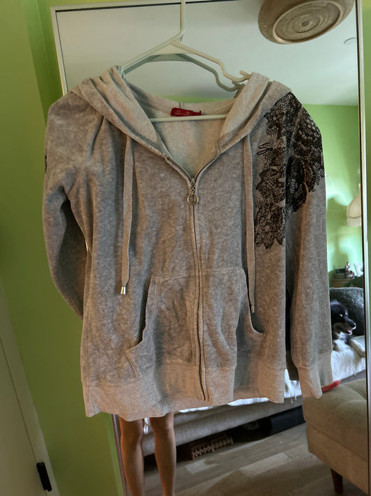 Seven grey zip up