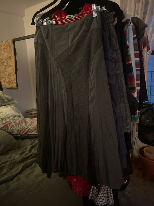 Grey maxi skirt