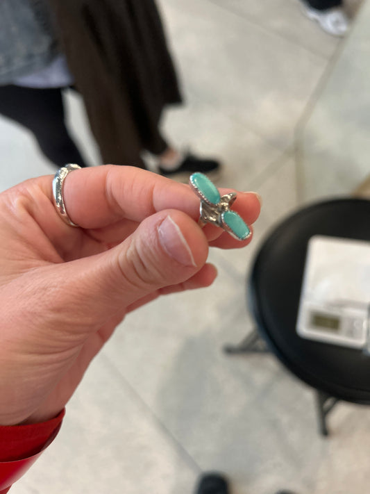 Turquoise stone ring 01507X