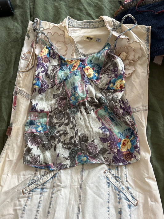 Jean Paul Gaultier printed tank 01508F