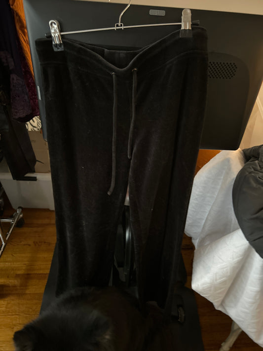Express black velour sweatpants