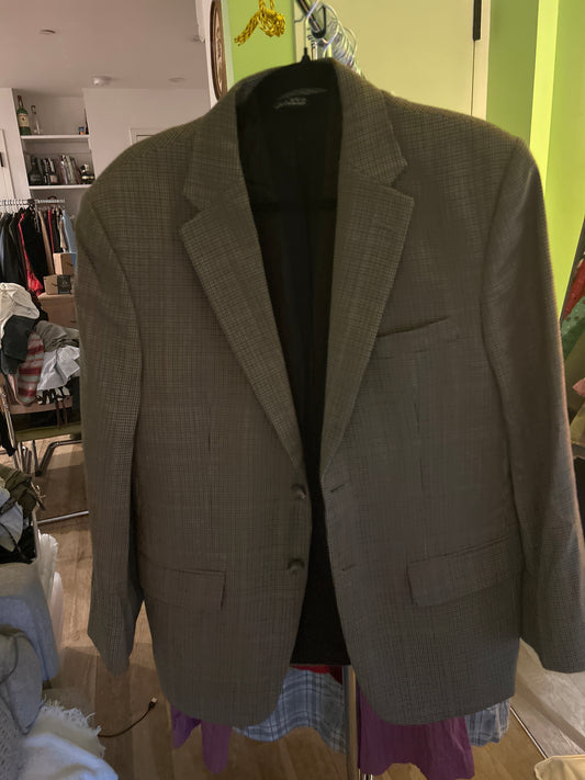 Oversized houndstooth blazer