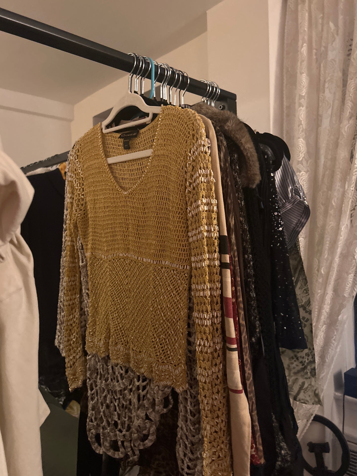 Expensive! Beaded crochet top