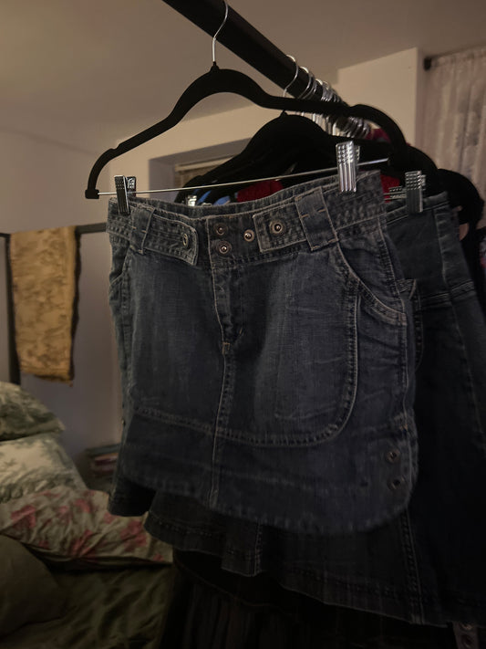 J.K.O. denim mini skirt