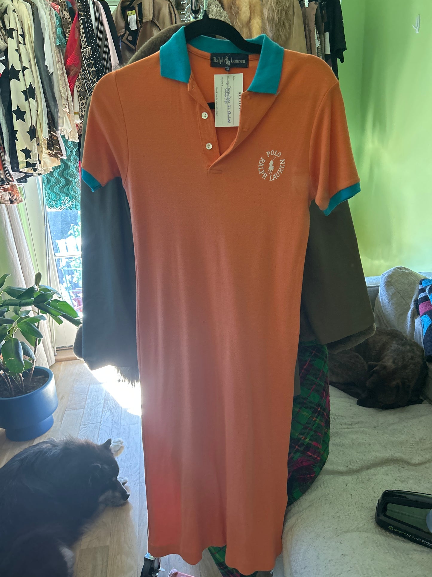 Ralph Lauren orange polo dress