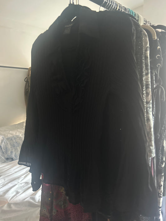 Sunny Taylor black pleated top