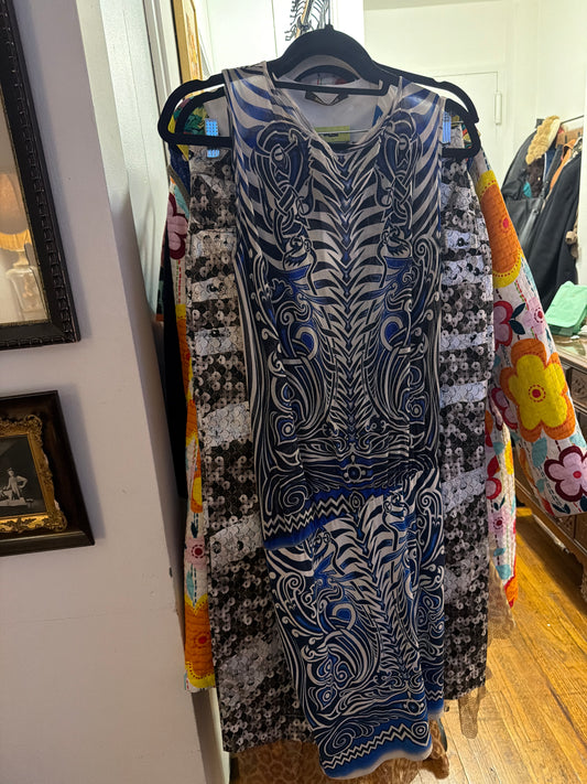 Gaultier blue dress JM 19B