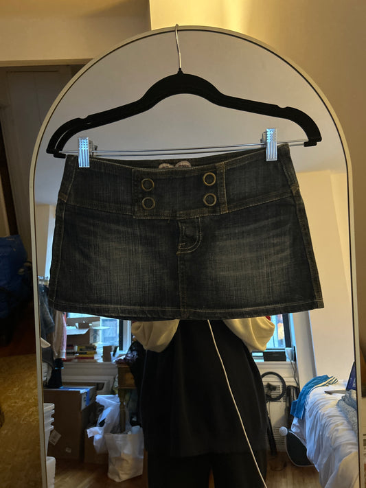 Kiss miss denim mini skirt