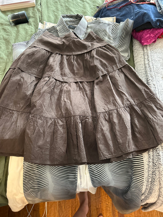 Moschino brown peasant skirt