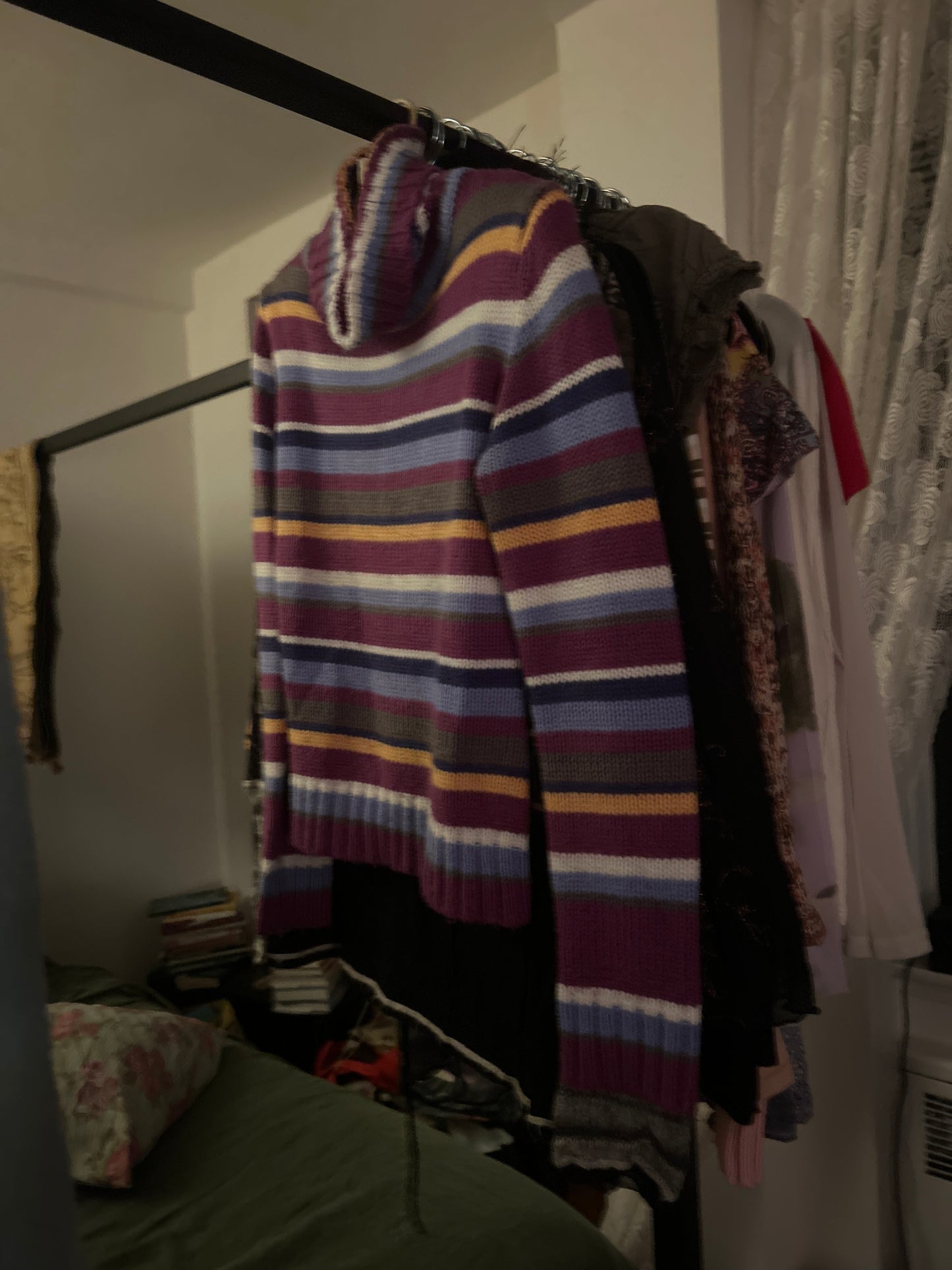Colorful striped sweater