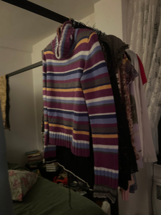 Colorful striped sweater