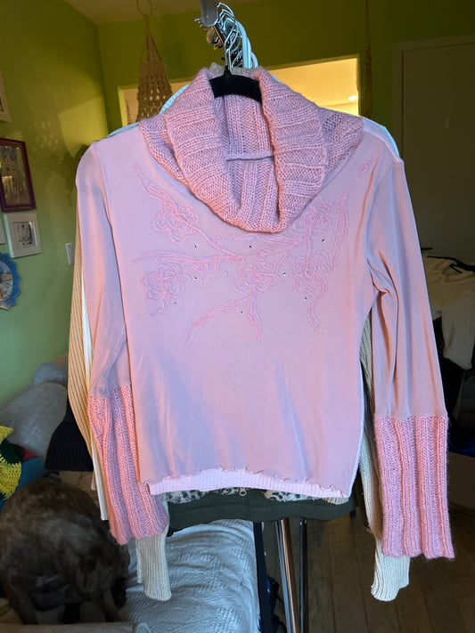 Pink sweater top
