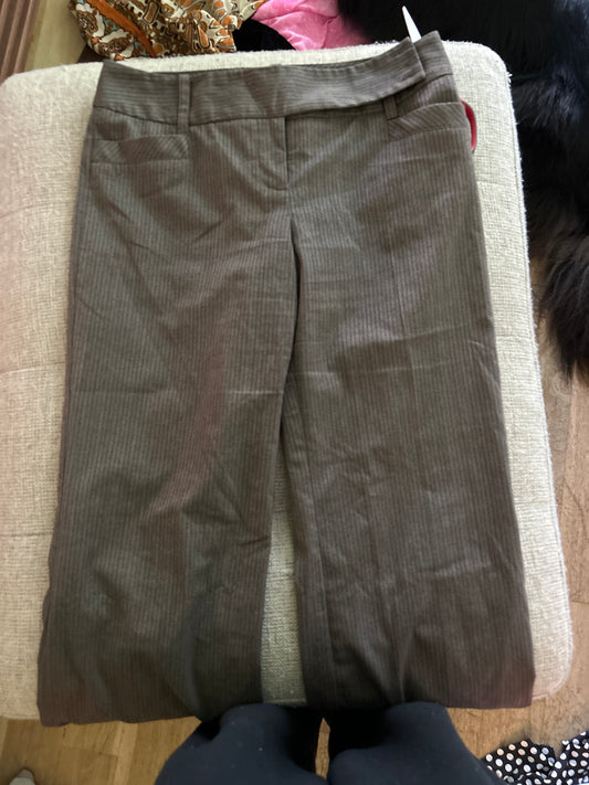 Dark gray pinstripe pants