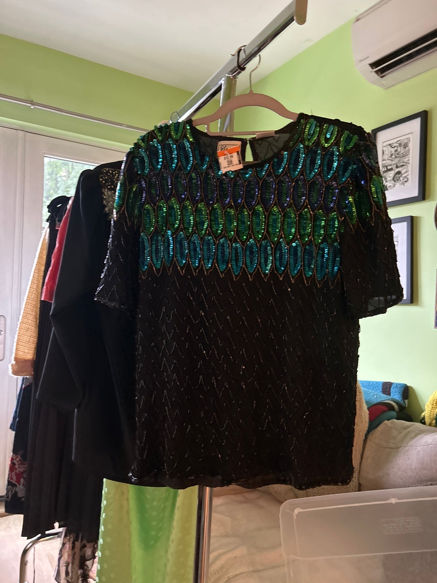 Stenay sequined/beaded top