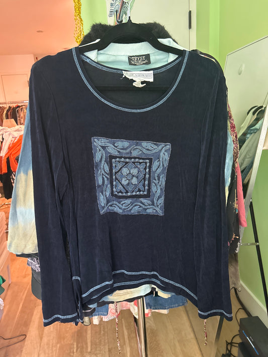 Jessica Howard black long sleeve top