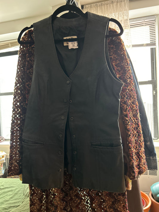 Leather vest