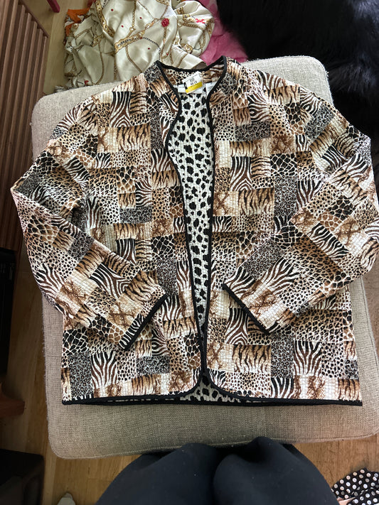 Animal print shacket