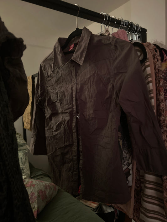 Army green button up