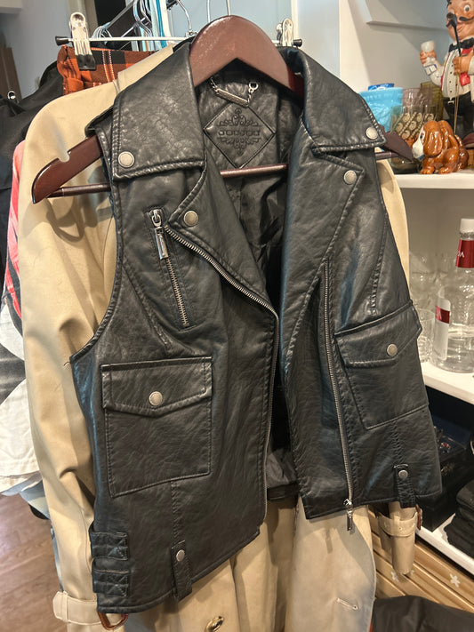 Leather vest