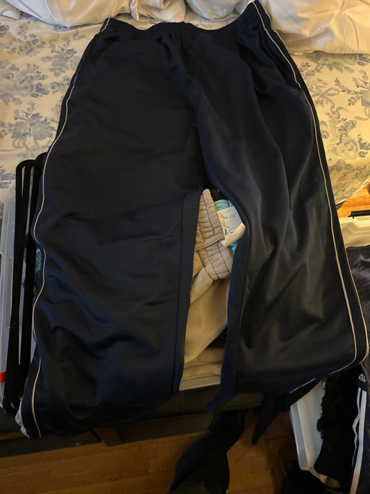 Navy starter track pants