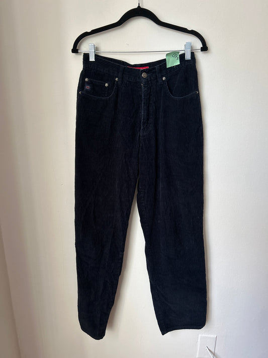 Navy corduroy trousers