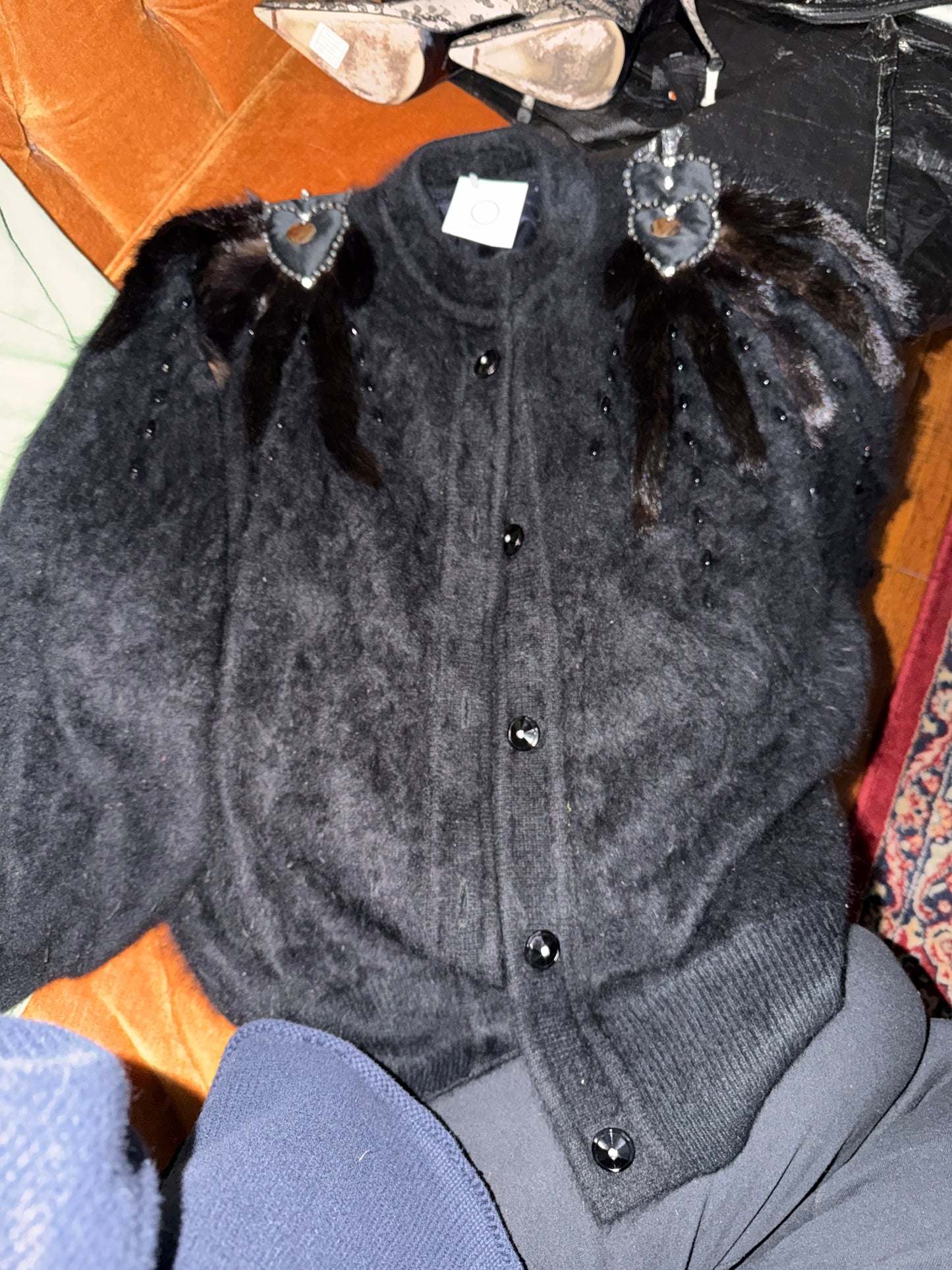 Beaver/mohair sweater